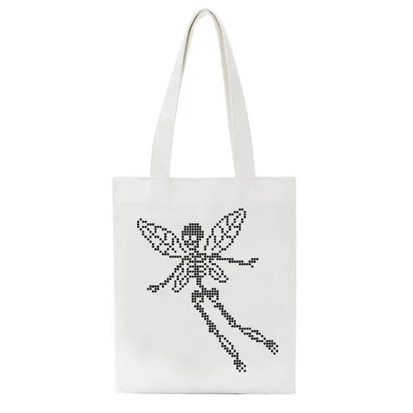 Skull Butterfly Canvas Bag — view 2 Skull Butterfly Canvas Bag — view 2