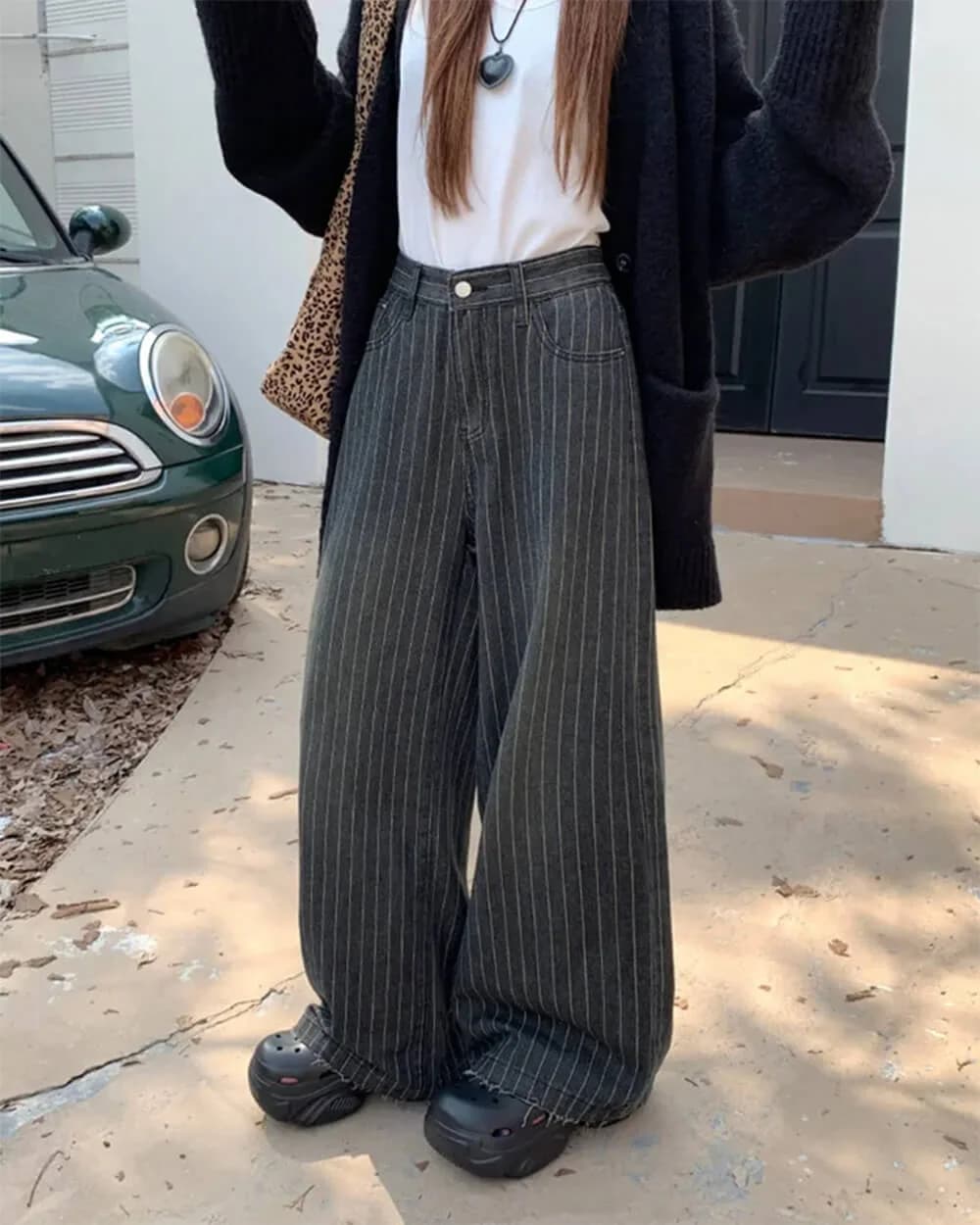 Teen Craft Striped Baggy Jeans — view 3 Teen Craft Striped Baggy Jeans — view 3