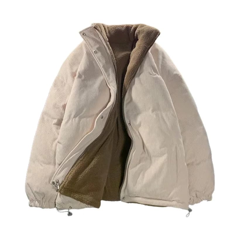 Reversible Corduroy Puffer Jacket — view 2 Reversible Corduroy Puffer Jacket — view 2