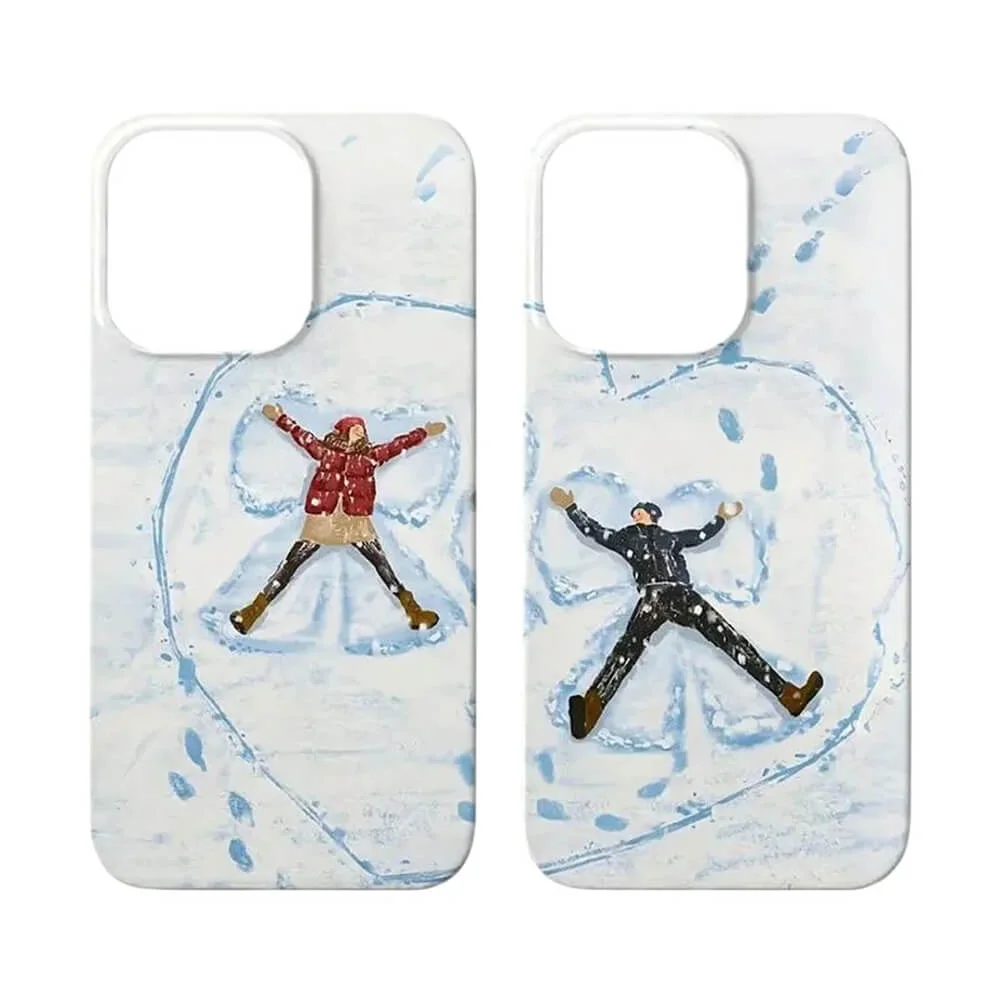 Snowy Couple iPhone Case — view 1 Snowy Couple iPhone Case — view 1