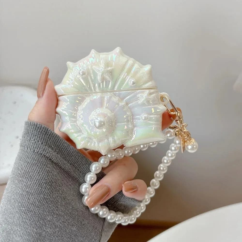 Seashell Conch AirPods Case — view 2 Seashell Conch AirPods Case — view 2