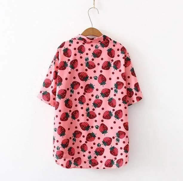 Pink Strawberry Shirt — view 2 Pink Strawberry Shirt — view 2