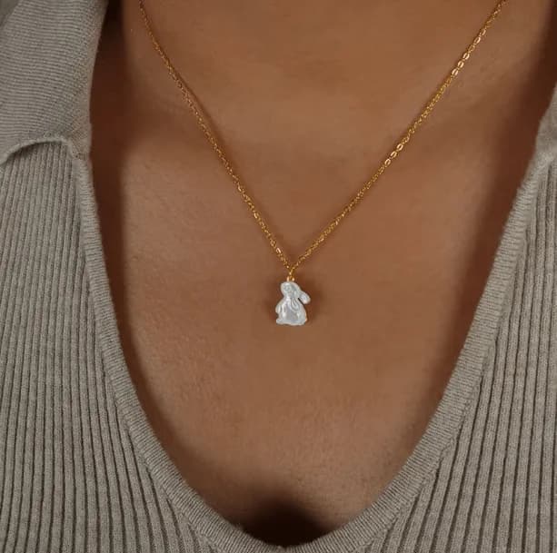 Bunny Necklace — view 2 Bunny Necklace — view 2
