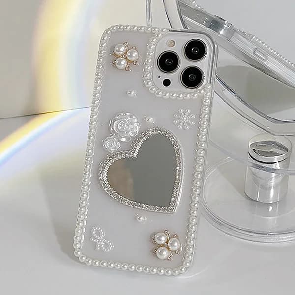 Heart Mirror iPhone Case — view 1 Heart Mirror iPhone Case — view 1