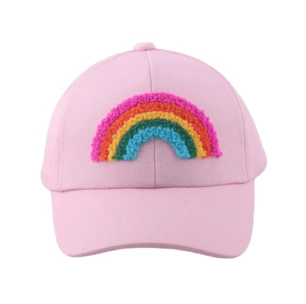 Rainbow Plush Baseball Cap — view 1 Rainbow Plush Baseball Cap — view 1