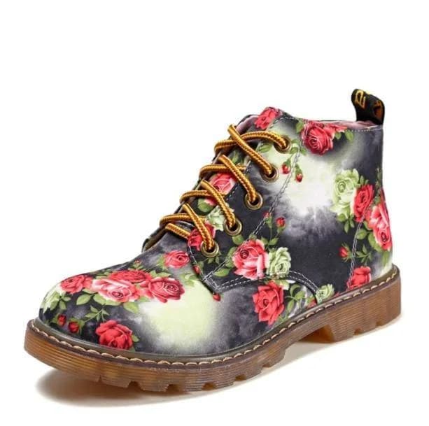 Ankle Floral Print Shoes — view 3 Ankle Floral Print Shoes — view 3