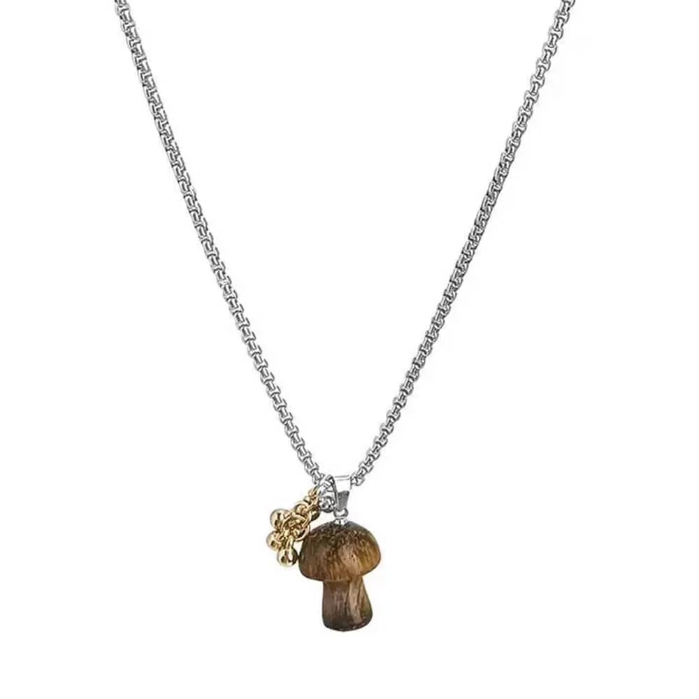 Fairycore Mushroom Pendant Necklace — view 1 Fairycore Mushroom Pendant Necklace — view 1