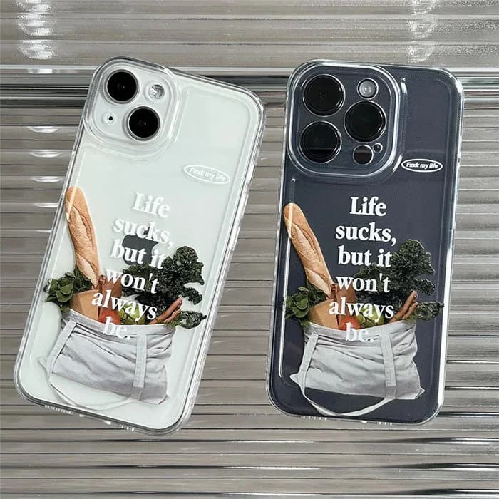 Life Sucks iPhone Case — view 2 Life Sucks iPhone Case — view 2