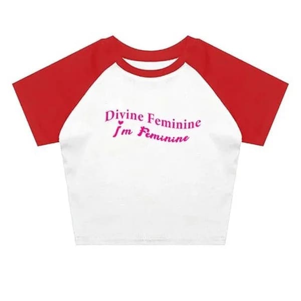 Divine Feminine Baby Tee — view 2 Divine Feminine Baby Tee — view 2