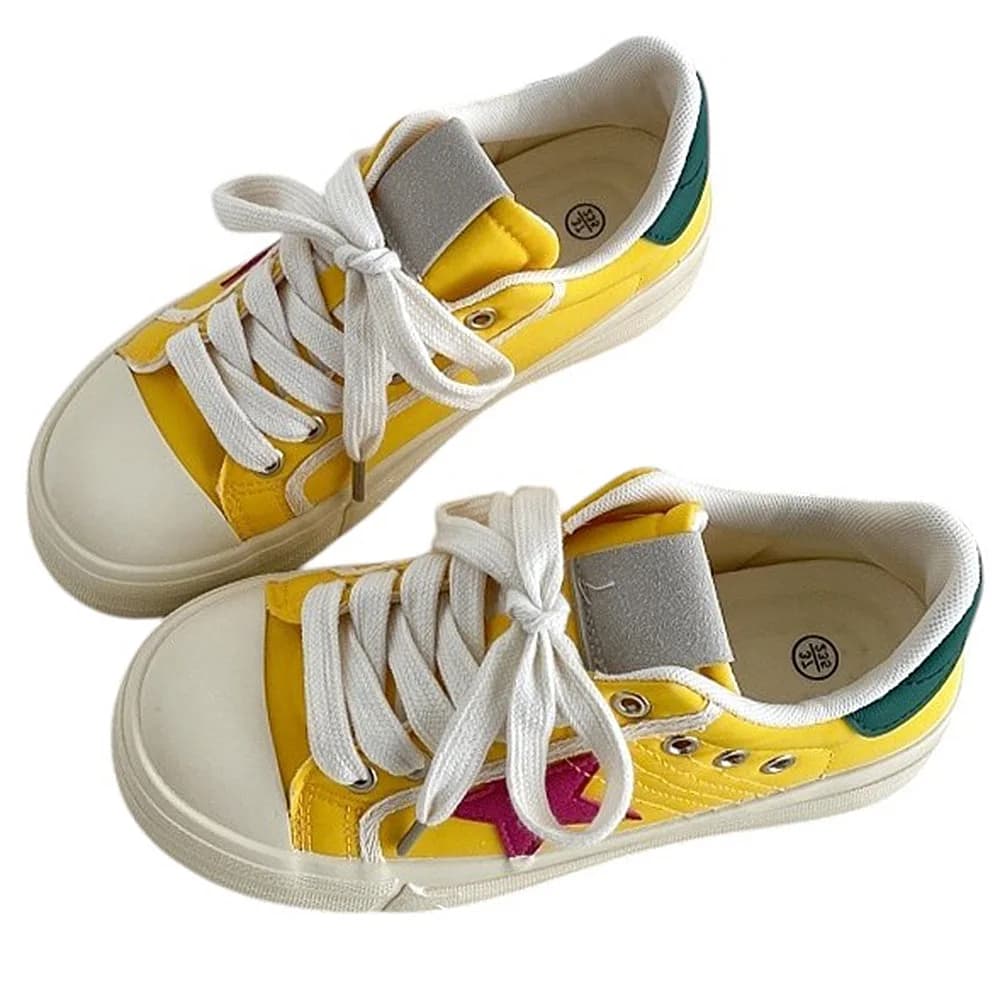 Yellow & Red Star Sneakers — view 2 Yellow & Red Star Sneakers — view 2