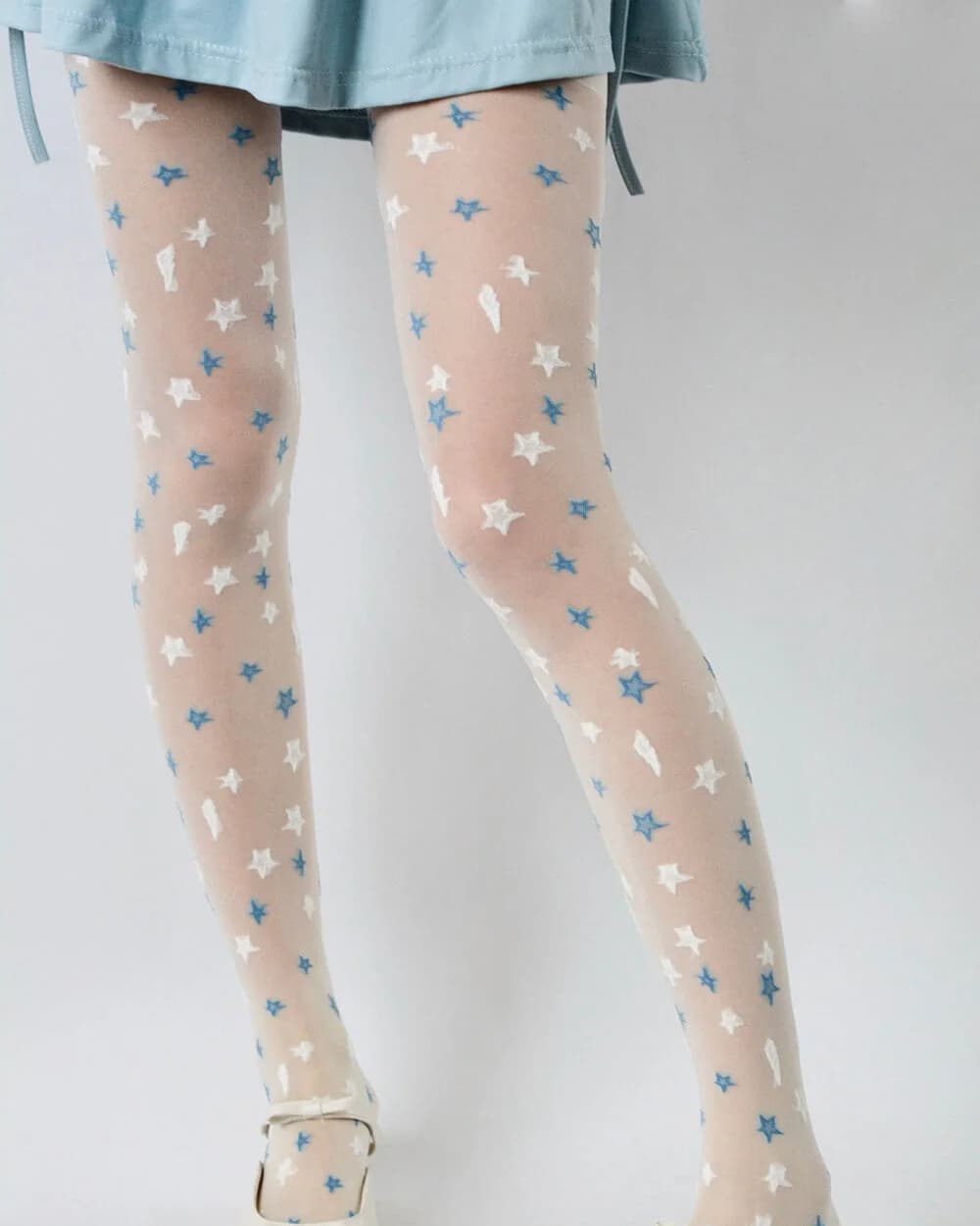 Y2K Star Pattern Tights — view 2 Y2K Star Pattern Tights — view 2