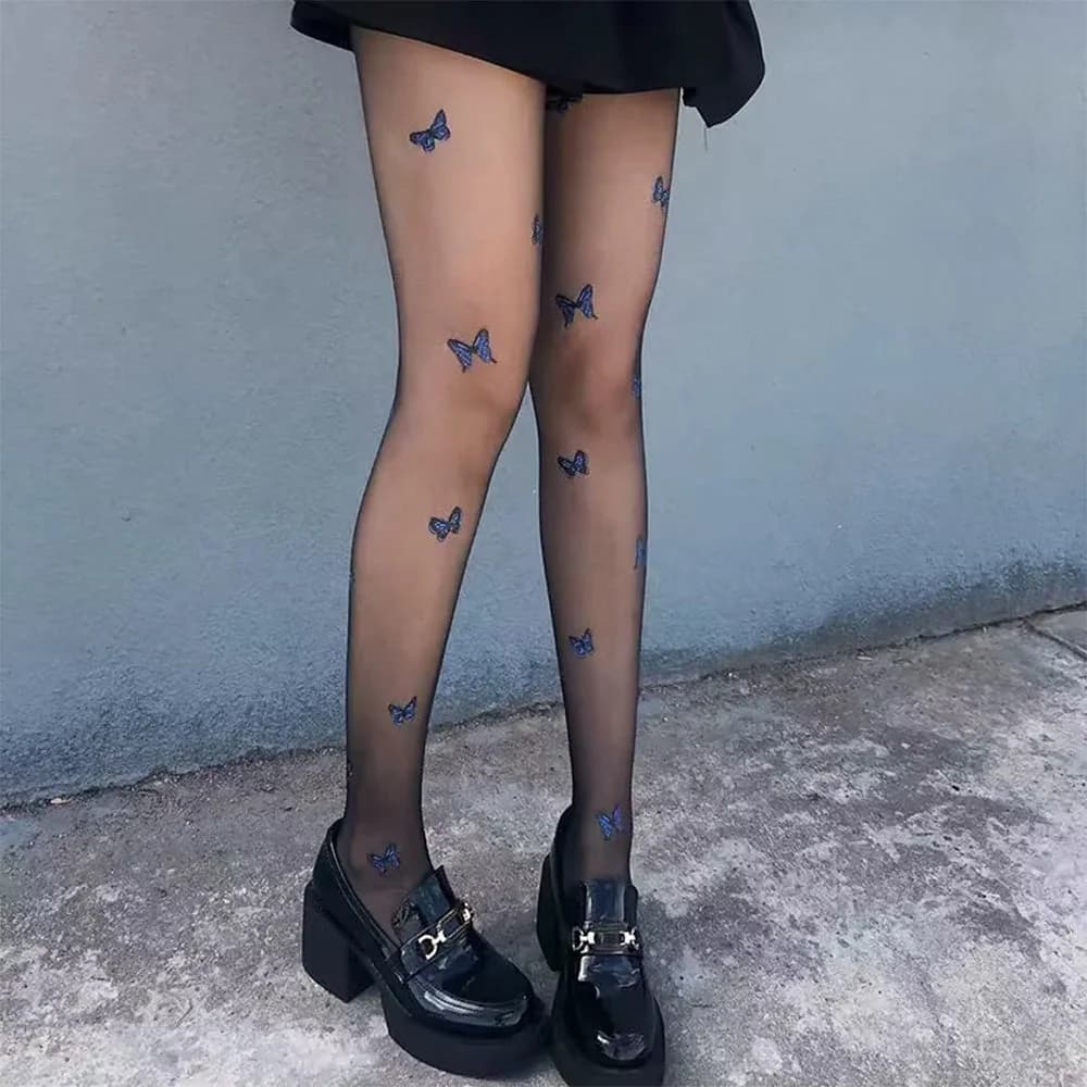 Butterfly Aesthetic Tights — view 2 Butterfly Aesthetic Tights — view 2