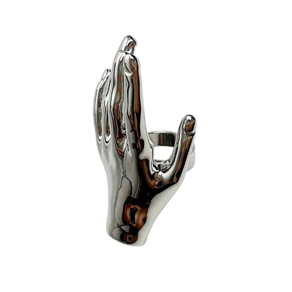Hand Shaped Ring — view 1 Hand Shaped Ring — view 1
