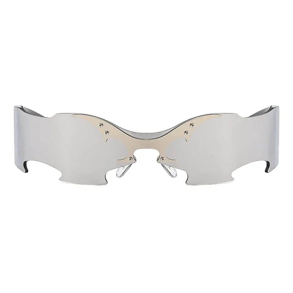 Butterfly Effect Futuristic Shield Sunglasses — view 2 Butterfly Effect Futuristic Shield Sunglasses — view 2