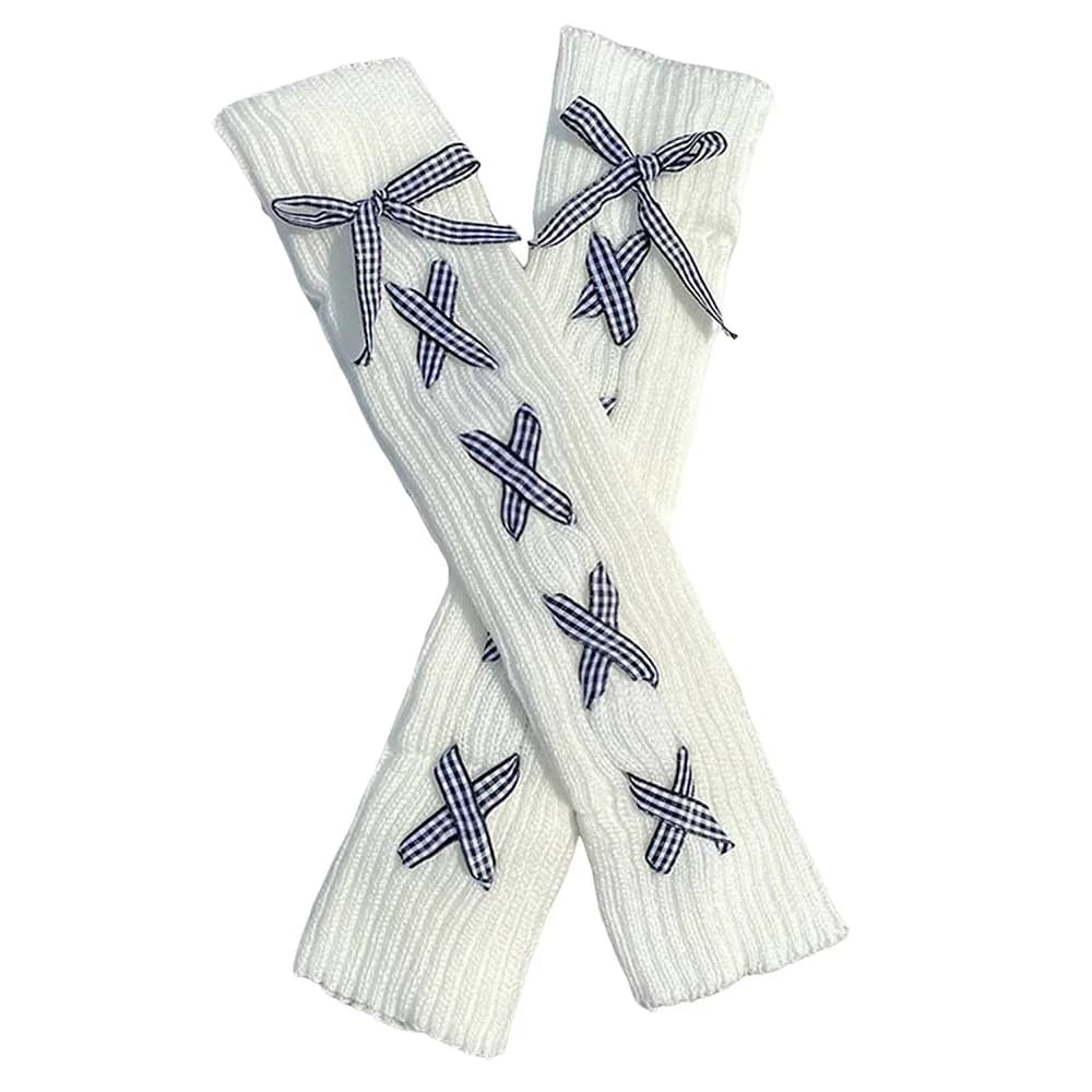 Balletcore Ribbon Leg Warmers — view 1 Balletcore Ribbon Leg Warmers — view 1