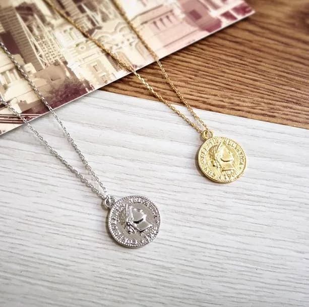 Old Coin Necklace — view 1 Old Coin Necklace — view 1