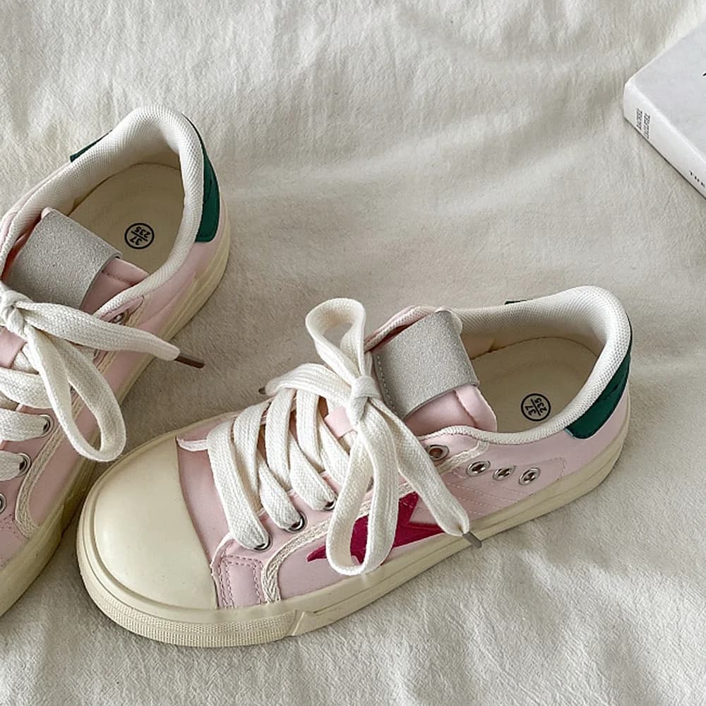 Pink & Red Star Sneakers — view 2 Pink & Red Star Sneakers — view 2