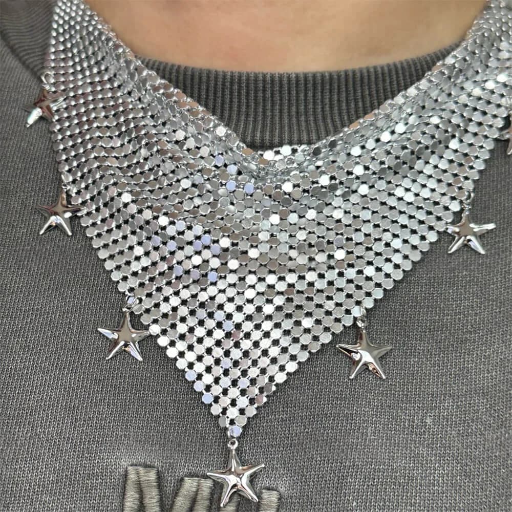 Y2K Aesthetic Star Bandana — view 2 Y2K Aesthetic Star Bandana — view 2