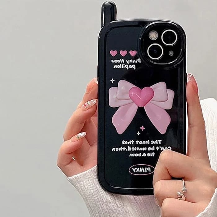 Heart Bow iPhone Case — view 2 Heart Bow iPhone Case — view 2