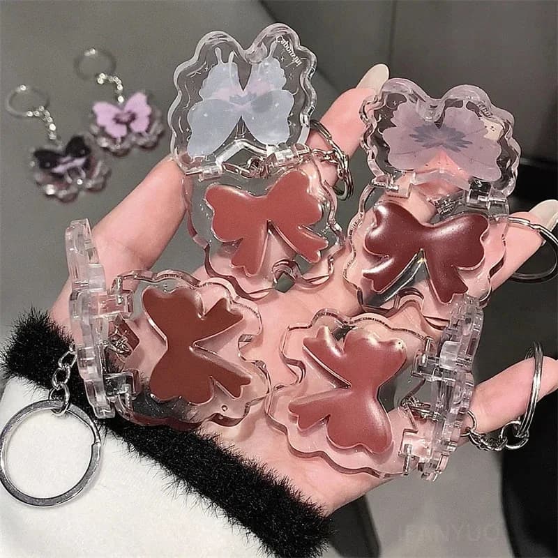 Butterfly Mirror Lip Gloss Keychain — view 2 Butterfly Mirror Lip Gloss Keychain — view 2