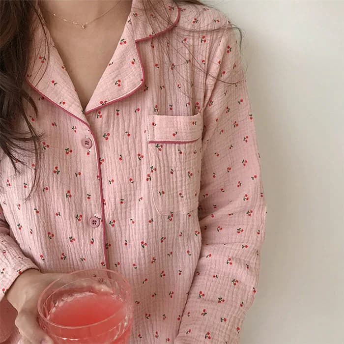 Cherry Pajama Set — view 2 Cherry Pajama Set — view 2