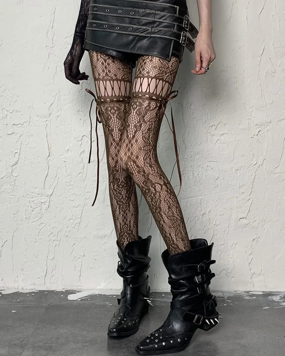 Fairy Grunge Aesthetic Lace Tights — view 2 Fairy Grunge Aesthetic Lace Tights — view 2