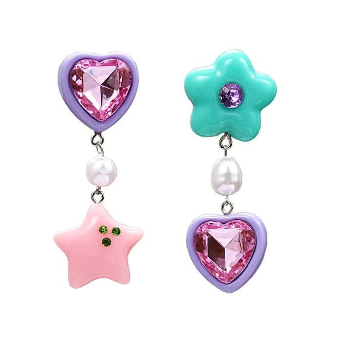 Candy Heart Drop Earrings — view 1 Candy Heart Drop Earrings — view 1