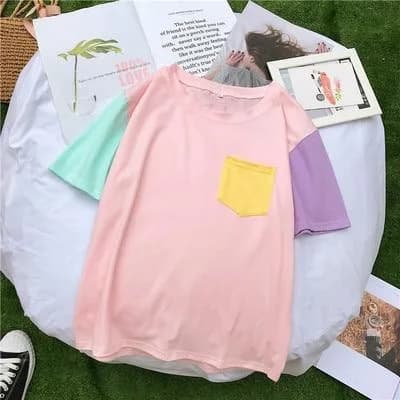 Color Block Pastel T-Shirt — view 3 Color Block Pastel T-Shirt — view 3