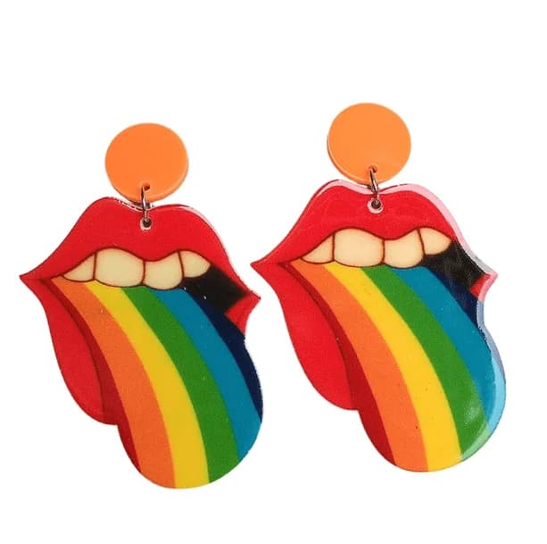 Hippie Lips Earrings — view 2 Hippie Lips Earrings — view 2