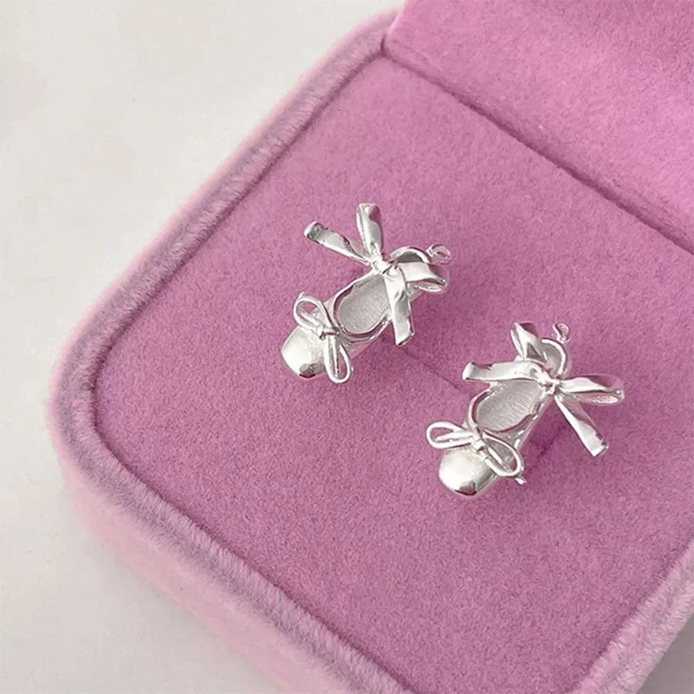 Balletcore Aesthetic Stud Earrings — view 2 Balletcore Aesthetic Stud Earrings — view 2