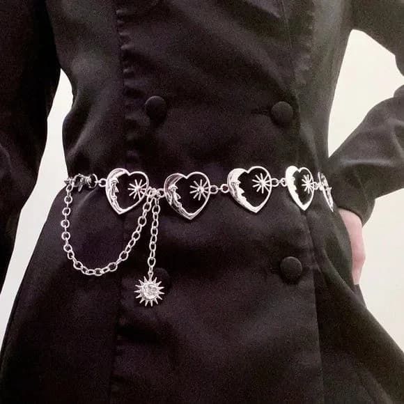 Moon and Star Heart Belt — view 2 Moon and Star Heart Belt — view 2