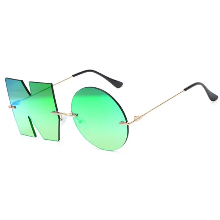 NO Shaped Sunglasses — view 1 NO Shaped Sunglasses — view 1