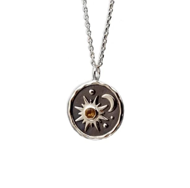 Sun And Moon Necklace — view 2 Sun And Moon Necklace — view 2