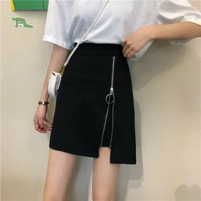 Black Zipper Skirt — view 2 Black Zipper Skirt — view 2