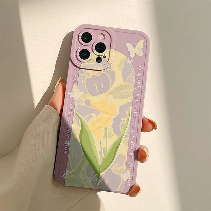 Lily Lavender iPhone Case — view 2 Lily Lavender iPhone Case — view 2