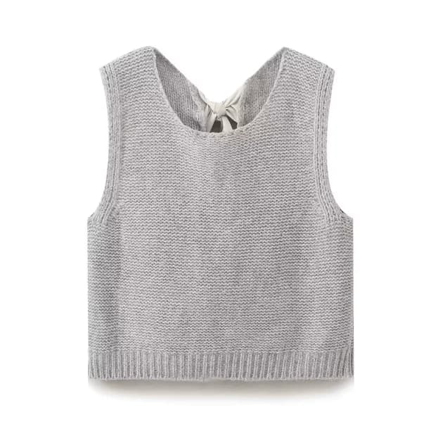 Open Back Vest Sweater — view 2 Open Back Vest Sweater — view 2