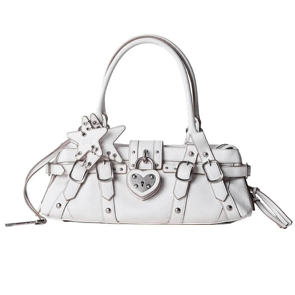 Famous Offline Heart Lock Shoulder Bag — view 2 Famous Offline Heart Lock Shoulder Bag — view 2