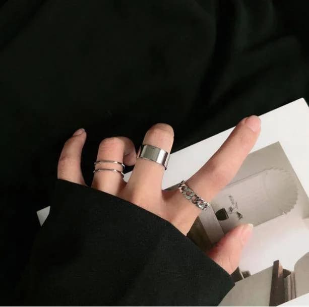 E-Girl Rings Set — view 1 E-Girl Rings Set — view 1