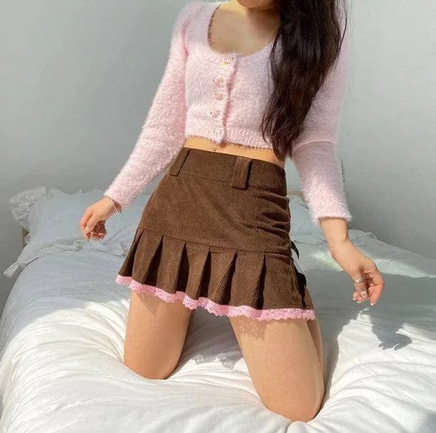 Aesthetic Corduroy Skirt — view 2 Aesthetic Corduroy Skirt — view 2