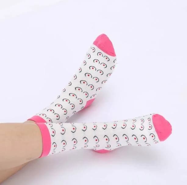 Funny Boobs Socks — view 2 Funny Boobs Socks — view 2