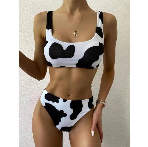 Baby Cow Print Bikini — view 2 Baby Cow Print Bikini — view 2