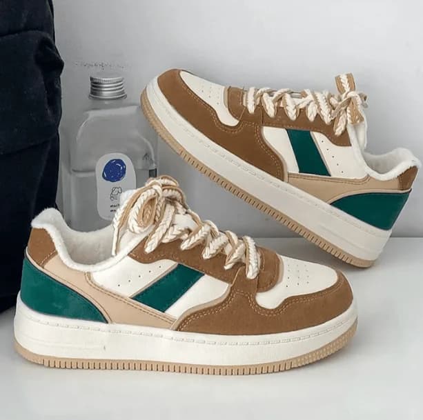 Brown Platform Sneakers — view 2 Brown Platform Sneakers — view 2
