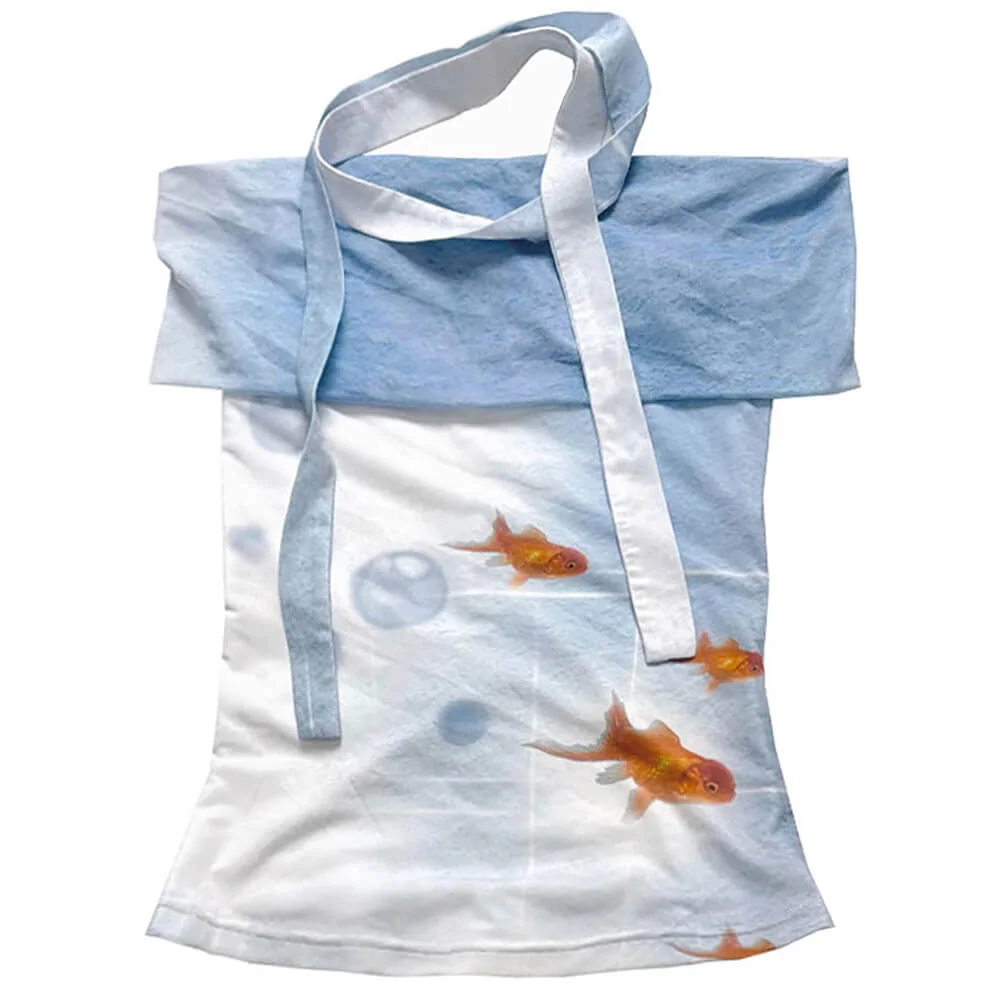 Goldfish Print Off-Shoulder Top — view 1 Goldfish Print Off-Shoulder Top — view 1