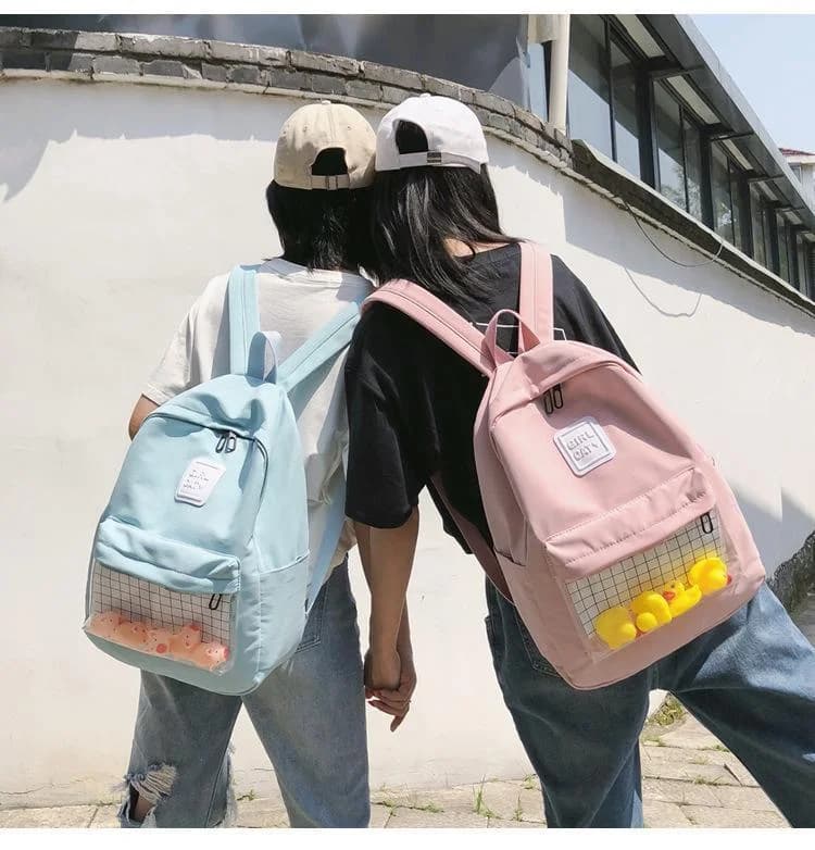 Pastel Duckling Backpack — view 2 Pastel Duckling Backpack — view 2