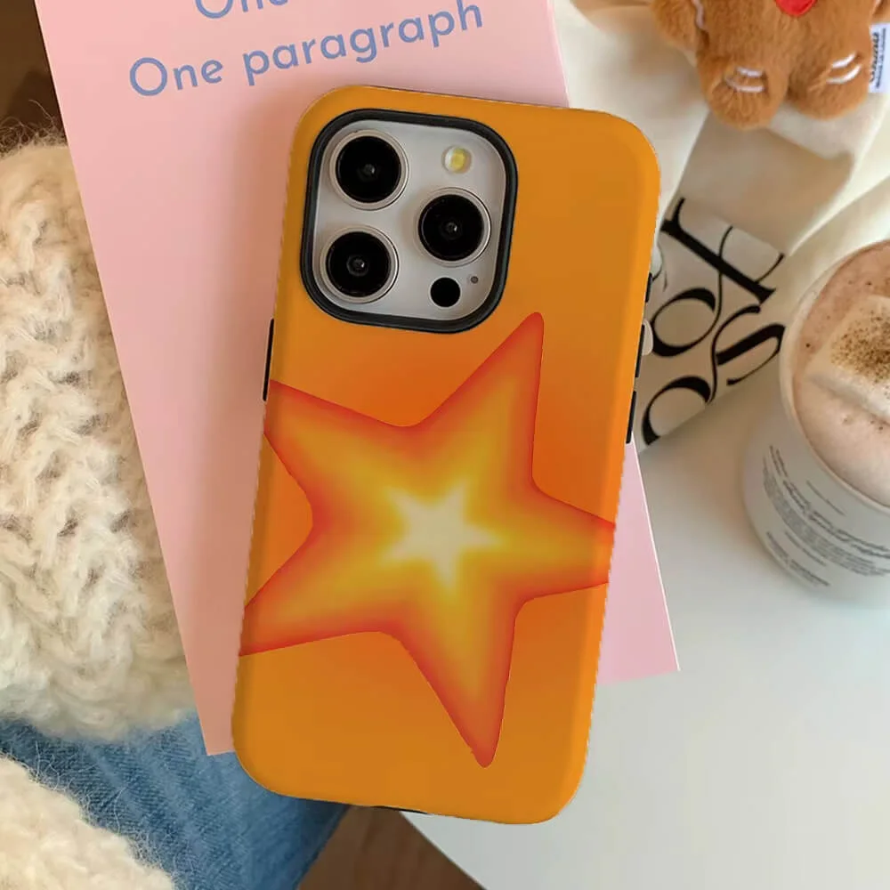 Orange Star iPhone Case — view 2 Orange Star iPhone Case — view 2