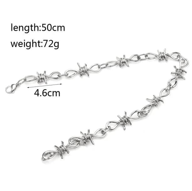 Metal Wire Necklace — view 2 Metal Wire Necklace — view 2