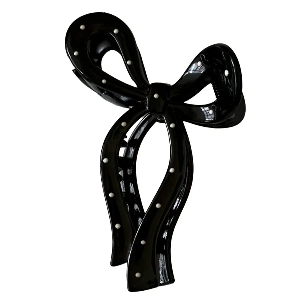 Bow Polka Dot Hair Claw — view 1 Bow Polka Dot Hair Claw — view 1