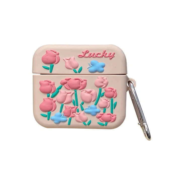 Pink Roses AirPods Case — view 1 Pink Roses AirPods Case — view 1
