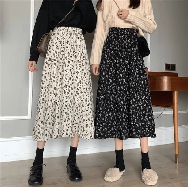 Cottagecore Floral Skirt — view 1 Cottagecore Floral Skirt — view 1