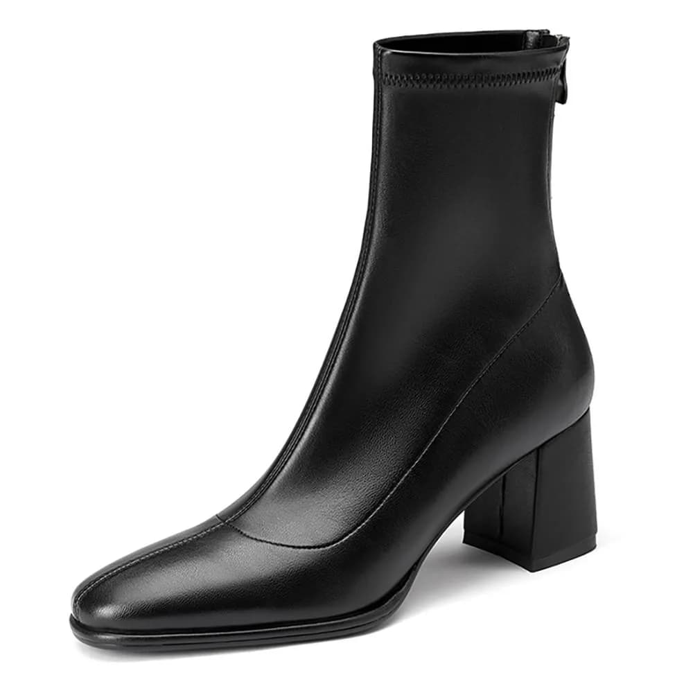 Paris Stories Block Heel Boots — view 1 Paris Stories Block Heel Boots — view 1